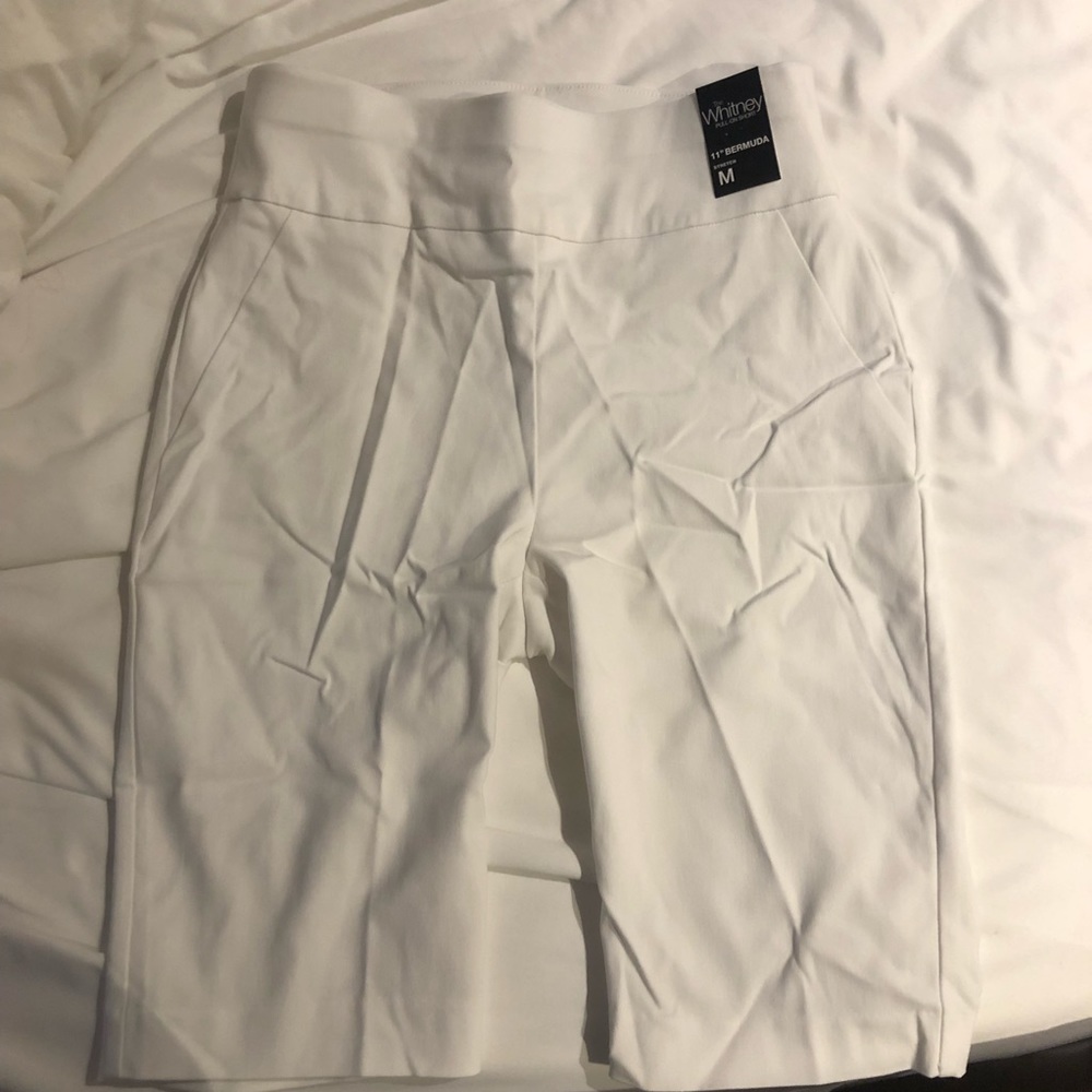 COPY - NY&C 11 inch Bermuda shorts in White
